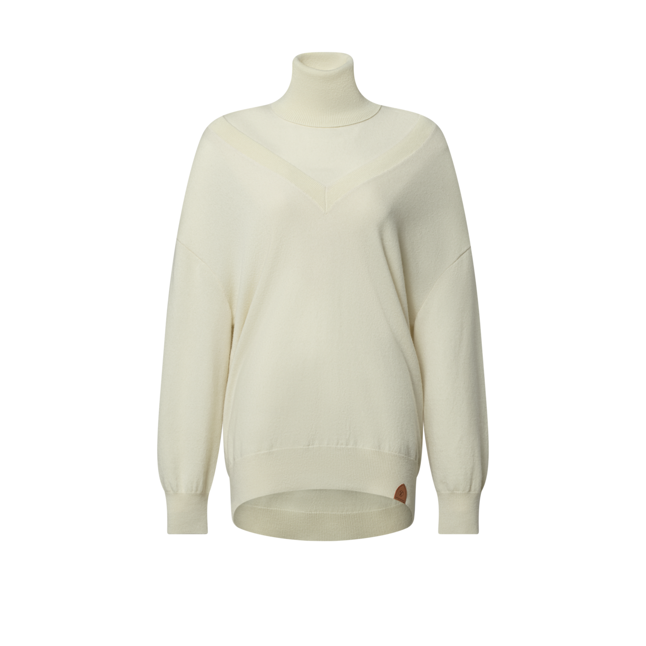 VIVI-LS-VNECK-PULLOVER - CHAMPAGNE
